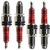WOOSTAR D8TC Candela con 3 Elettrodi Sostituzione per 4 Tempi 125cc 150cc 200cc 250cc ATV Dirt Bike Go Kart Scooter Moped Confezione da 4