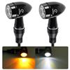evermotor Omologate Frecce Moto, CNC 12V 2 Pezzi, Universale E32 Frecce LED Moto Indicatori Direzione Segnale Bullet Lega di Alluminio IP67 Impermeabile E-MARK