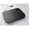 DRW - Vassoio per computer in colore nero con luce LED