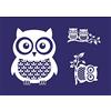 Rayher Mascherina Serigrafia Gufi, DIN A5, 1 Masch.+1 Racla in Bus.Blis., 45068000