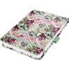 SIGEL Blocco note Jolie A6+ con copertina rigida | JN354, puntinato, 158 pagine FSC, per idee e appunti, chiusura elastica, verde menta/rosa