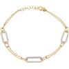 Gioielleria Lucchese Oro Bracciale Donna Oro Giallo Bianco GL101272