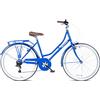 WildTrak - Bicicletta da Città, Adulto, 26, 6 Velocità, Gruppo Cambi Shimano - Blu Elettrico