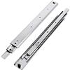 GTV - Set Guide Scorrevoli per Cassetti di Estrazione Totale 53.9 x 300 mm, Guide Cassetti, Acciaio Zincato 2 mm, Guide Telescopiche, Binari per Cassetti Fino a 100 kg, Guide per Cassetti - 2 Pezzi