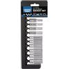 Draper 50048 - Set di 10 bussole metriche multi-drive da 1/4, colore: Blu