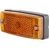 HELLA Luce demarcazione laterale - Alogeno - 24V / 12V - Raccordo a vite/Montaggio, esterno - ADR/GGVS - Colore diffusore luce: giallo - Sx/Dx - Quantità: 1 - 2PS 004 361-001