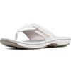 Clarks Women's Brinkley Jazz Flip Flop, Black Synthetic, 7 M US
