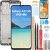YHX-OU 6.6 Nero Kit LCD Display con Telaio per Samsung Galaxy A23 5G SM-A236B SM-A236U LCD Schermo Touch Screen Digitizer Assemblea E Strumenti di Installazione+1 Pezzo Vetro temperato