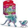 Schleich BAYALA | Drago Floreale e Cucciolo di Drago 70592 | figure dettagliate e decorative con fiori e glitter | regalo per bambine e bambini | personaggi da gioco dai 5 anni | set da 2 pezzi