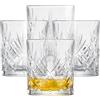 SCHOTT ZWIESEL Bicchieri da whisky Show (set di 4), graziosi bicchieri per whisky con rilievo, lavabili in lavastoviglie (art.121877)