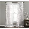 Lush Decor Riley - Tenda a pannello per finestra, con affascinanti dettagli a fiocco, realizzata a mano, elegante tenda singola per soggiorno, sala da pranzo o camera da letto, 137 x 241 cm (larghezza
