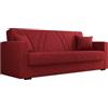 Arredo Stock Divano letto tre posti, 214x89x81 cm (Red)