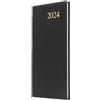 Collins Debden Collins Essential Agenda settimanale tascabile 2024-2024, copertina morbida al tatto, calendario tascabile piccolo 2024 (nero) (ESSSP.99-24)