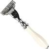 Parker Safety Razor Parker Mach 3 Compatible Razor White resin handle mod. 111W-M3