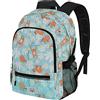 Oh My Pop! Lazy-Zaino Fight Clear, Turchese, 31 x 44 cm, Capacità 24 L