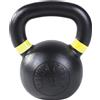 GORILLA SPORTS® Kettlebell - 4kg, 8kg, 12kg, 16kg, 20kg, 24kg, 28kg, 32kg, in Ghisa, Nero - Sfera Manubrio, Pesi con Maniglia, Allenamento di Forza, Fitness, Palestra, Potenziamento Muscolare