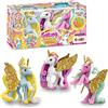Galupy CRAZE Set di 3 Unicorno Bambina, Figure Unicorno da Collezione, 3 Unicorno Speciale, Giocattoli per Bambini 3 Anni