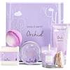 Body & Earth Set Donna Regalo Confezione 5 PCS, Idee Regalo Donna per Natale, Compleanno, Festa o Anniversario, Burro per Corpo, Crema Mani, Candela Profumata, Della Mamma