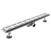 LANERI Canalina Di Scarico Per Piatto Doccia A Pavimento Acciaio Inox (80x7 cm, Tratto)