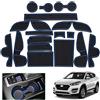 GAFAT 2015-2020 Tucson (Trasmissione Automatica) Tappetini Antiscivolo in Gomma per Console Centrale, Porta Bicchiere, Slot Portiera (Blu)