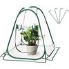Mocoli Mini Serra Pop-up, Piccola Tenda Invernale Per Piante, Serra per Pomodori, Mini Serra in PVC Trasparente per Interni Esterni Giardino Fiori Piante(70*70*80cm)