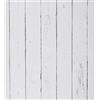 FENTIS Carta da Parati Bianca Autoadesiva in Legno Vinyl a Righe in Legno Wall Paper a Buccia e Stick Wallpaper Rimovibile per Cucina 44,5x1000cm