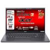 Acer Notebook PC Acer Aspire AMD Ryzen 7 8 Core SSD 1 TB RAM 24 GB 15,6 FullHD Retro