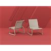 Siesta Exclusive Siesta Sedia Pacific Lounge Chair art. 231 con struttura in polimero e scocca in polimero