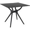 Siesta Exclusive Siesta Tavolo Fisso Hi-Tech Air Table 80 art. 700 con struttura in plastica e piano in laminato compatto HPL da 80x80 cm