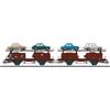 Märklin MARKLIN art. 46139 DB carro porta auto doppio Laaes 541 con carico auto VW ep.IV