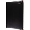 Collins Debden Collins Classic 2024, agenda settimanale per business planner (con appuntamenti), agenda aziendale e organizer, da gennaio a dicembre 2024, agenda settimanale, colore nero, 1210 V,