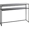 HAKU Consolle nero, metallo - Dim. L 112 cm x A 81 cm x P 28 cm, Stile Moderno