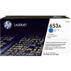 HP TONER ORIGINALE HP LaserJet Enterprise Flow M680 CF321A CF321AC 653A CIANO