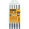 DEWALT Set 5 Punte Multimateriale Muro-Legno-PVC Attacco, DT60099-QZ