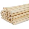 Mendi 40 Canne di bambù ø 8 mm altezza 70 cm Naturali Tutor di piante Proteggi e aiuta la crescita di piante y frutteto per orto per sostegno bastoncini bamboo