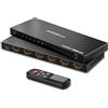 AVIDGRAM Switch HDMI 2.1 8K 60Hz, AVIDGRAM Switch 5 In 1 Out con telecomando IR, 5 porte 4K 120Hz Auto Selector Hub Supporto 8K 48 Gbps, Compatibile con Xbox Series X, PS4 Pro, PS5, TV UHD, Monitor