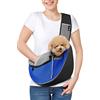 Pawaboo Borsa per Cani, Trasportino per Cani con Tasca Tattile con Cerniera, Borsa Porta Cane con Tracolla Regolabile, Marsupio per Cani in Rete Traspirante per Viaggio, Ciclismo, Taglia M - Blu