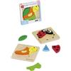 Dal Negro Baby Puzzle in Legno Tartaruga e Coccinella