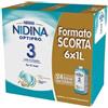 NESTLE' Nestle Nidina Latte Optipro 3 Liquido 6 confezioni da 1 Litro