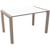 KRISTALIA tavolo allungabile SUSHI con piano in laminato 125x80 cm - 01SUS01-VEC-BI