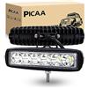 PICAA Faro da Lavoro LED 2pcs 18W 6 Pollici Spot Light Fari Led Auto Luci Off Road per Fuoristrada Guida Fendinebbia Luci della Barca Luci di Guida Faro da Lavoro a Led SUV Lampada Trattore