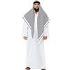 SMIFFYS Costume da finto sceicco deluxe, Bianco, con vestaglia e copricapo Halloween