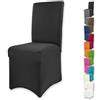 Gräfenstayn Stretch coprisedia Henry - schienali Rotondi e angolari - vestibilità bielastica con Guarnizione Oeko-Tex Standard 100: Fiducia certificata (Nero)