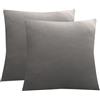 Jaotto Federe Cuscini Divano 45x45 cm, Copricuscino Divano Elasticizzato Decorativi Set di 2, Cuscino da Divano Lavabile, Fodere Letto Decorative per Casa Auto Divano(Grigio)