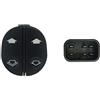 autoSHOP PULSANTE BLOCCO INTERRUTTORE ALZACRISTALLI ANTERIORE SINISTRO 2 TASTI 6 PIN (FUNZIONE COMFORT SOLO IN APERTURA)