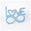 Declea Targa in Legno da appoggio con Scritta Infinity Love - Decorazione da appoggio Ideale per Il Salotto o la Camera da Letto, Scritta Decorativa Fatta a Mano Arredo Decorazione