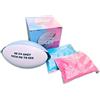 Sass Party & Gifts Gender Reveal Exploding Rugby Ball - Include polvere blu e rosa - Rivelazione perfetta per gli appassionati di rugby