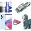 RongZy Dock Connettore di Ricarica Compatibile con Samsung Galaxy A53 5G SM-A536B USB Dock Charging Flex di Ricambio per Galaxy A53 5G SM-A536B