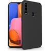 N NEWTOP Cover Compatibile per Samsung Galaxy A20s, Custodia TPU SOFT Gel Silicone Ultra Slim Sottile Flessibile Case Posteriore Protettiva (Nero)