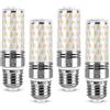 Vicloon Lampadine LED di Mais, 4Pcs Candelabro a LED E27 12W Equivalente a 100W Alogena Bulbi, Luce Lampadine, Bianco Caldo 3000K, 1400LM, Senza Sfarfallio, Non Dimmerabile, CA 175-265V, CRI>80+